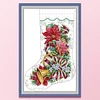 Gabriel Of The Christmas Stocking - 16CT Stamped Cross Stitch 37*52cm/14.57*20.47in