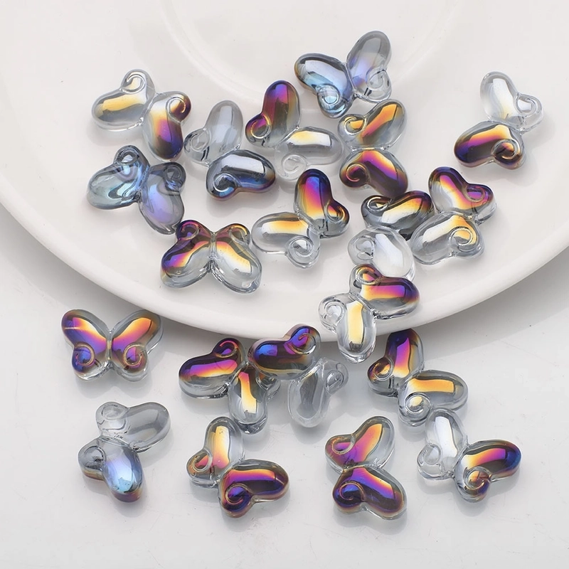 20 PCS/Package 10x14mm Glass Butterfly Beads