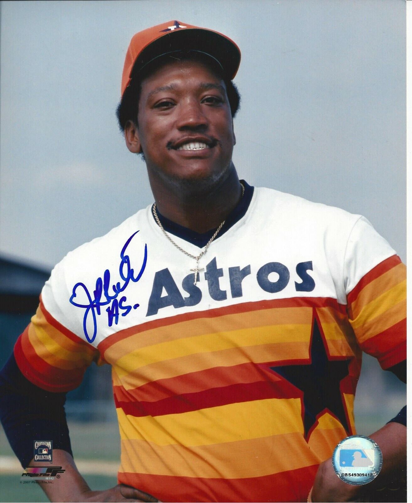 J R Richard Autographed 8x10 Houston Astros#3 Deceased