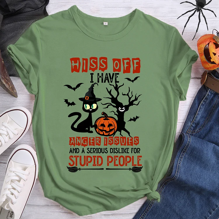 Hiss Off I Have Anger Issues T-shirt- BSTCAH1027