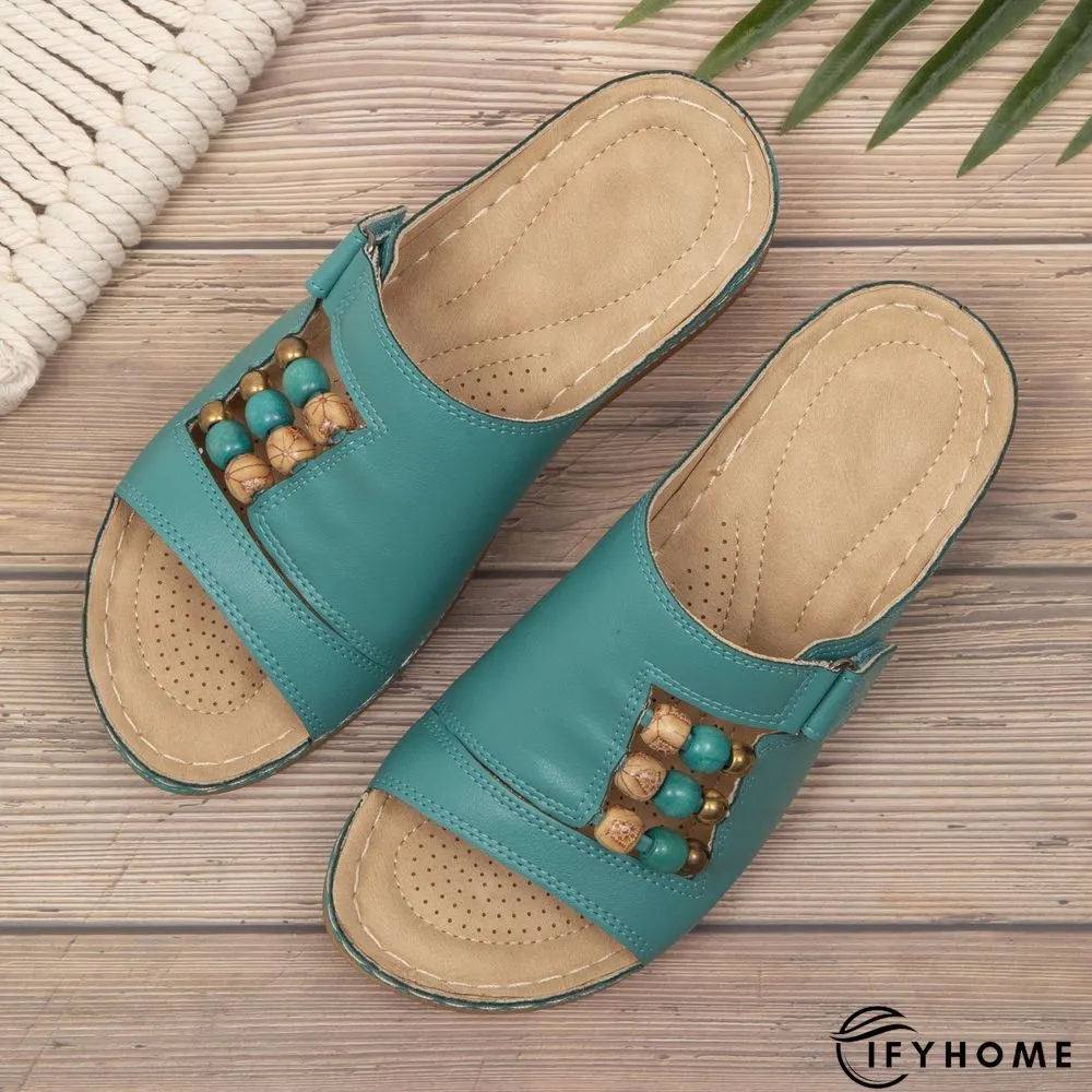 Leather Summer Slipper | IFYHOME