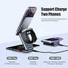 Portable 3 in 1 Foldable Wireless Charger Stand Dock for iPhone 14 13 Holder Magnetic Fast Charging Station for Apple Watch S8 SIKAI CASE