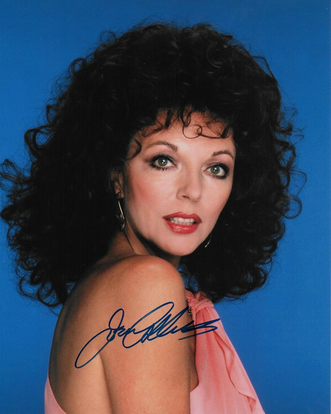 Joan Collins Original Autographed 8X10 Photo Poster painting #10 signed @Hollywood Show -Dynasty