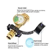 Propane Tank Adapter with Gauge Convert POL LP Tank Service Valve to QCC1/Type 1
