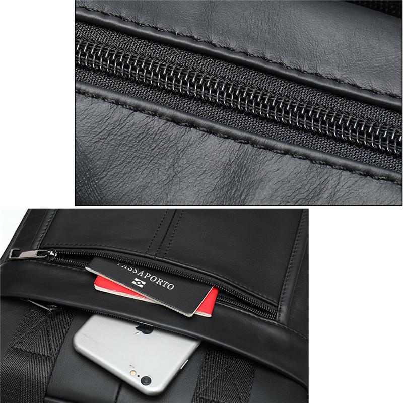 Premium Quality Fine Stitching Dual Top-Handled Adjustable Strap Business-Use Sling Bag