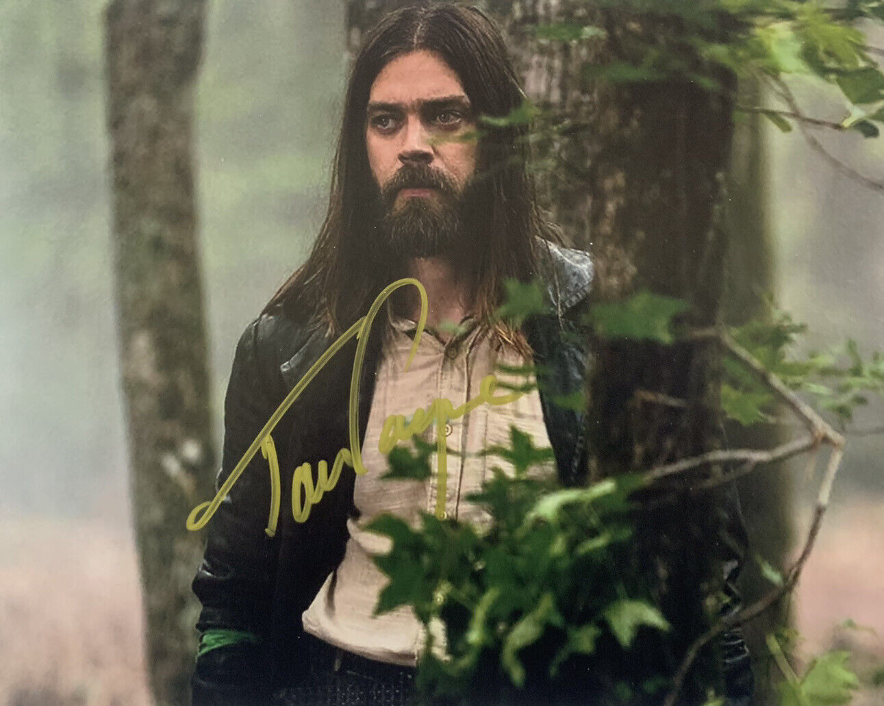 TOM PAYNE HAND SIGNED 8x10 Photo Poster painting THE WALKING DEAD ACTOR AUTOGRAPH COA