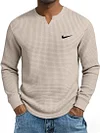 Men's Casual All-Match Waffle Long Sleeve