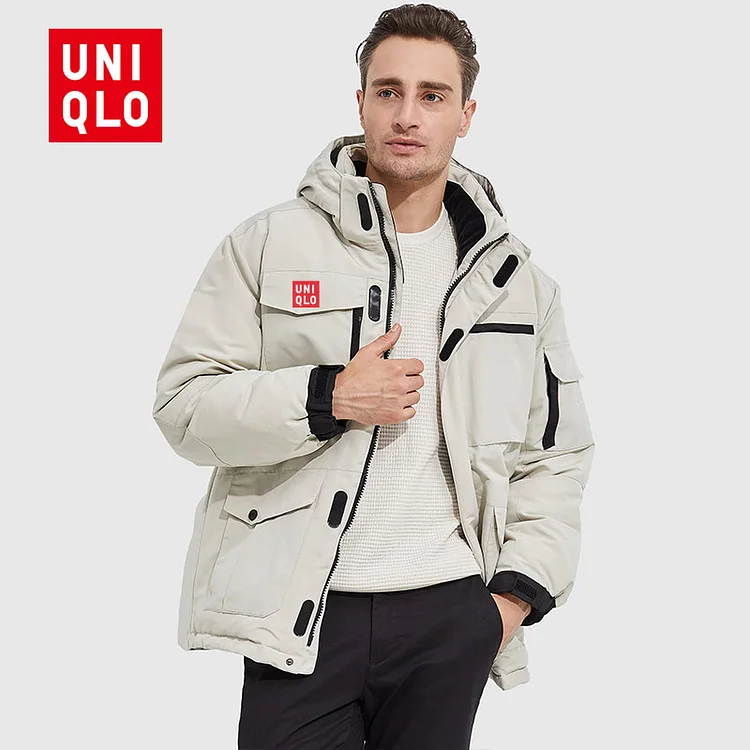 Parka so zateplenou zimnou bundou a odnímateľnou kapucňou Uniqlo