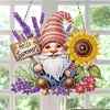 (US Only)Gnome 2D/Flat DIY Diamond Art Pendant with Light Strip Wall Decoration Craft