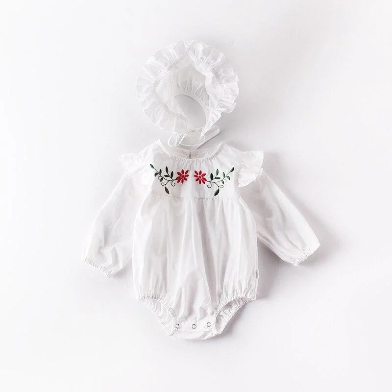 0-2Yrs Brand Baby Girl Clothes 2020 Spring Infant Multi-layer Screen Vest Skirt + Love Embroidered Jacket Girl Baby Gift