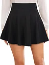 Solid Color A Line Elastic Waist Skirt, Elegant Skirt For Spring & Summer, Women's Clothing
