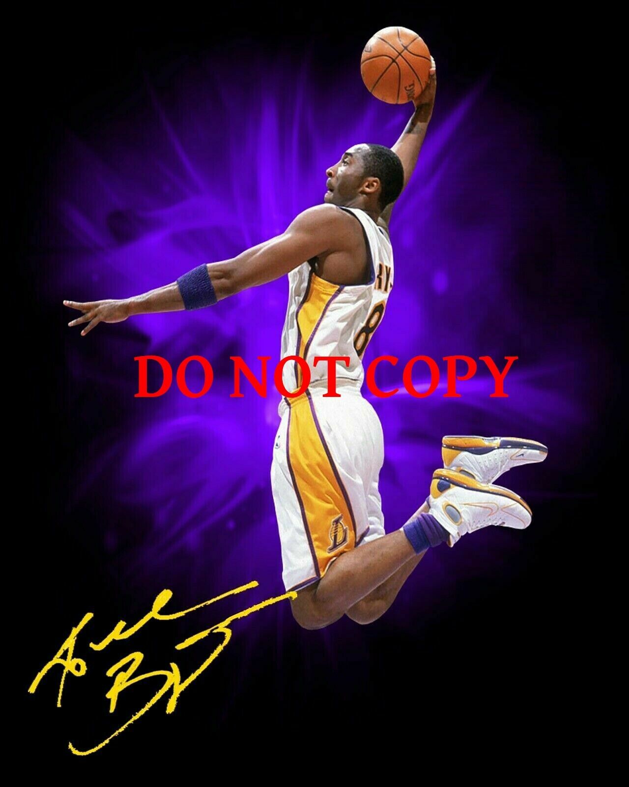 Kobe Bryant Autographed Signed 8x10 Photo Poster painting ( HOF Lakers ) Reprint