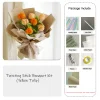 DIY Handmade Twist Stick Craft Tulip Bouquet Chenille Stems Craft Pipe Cleaners Gift Decor Set