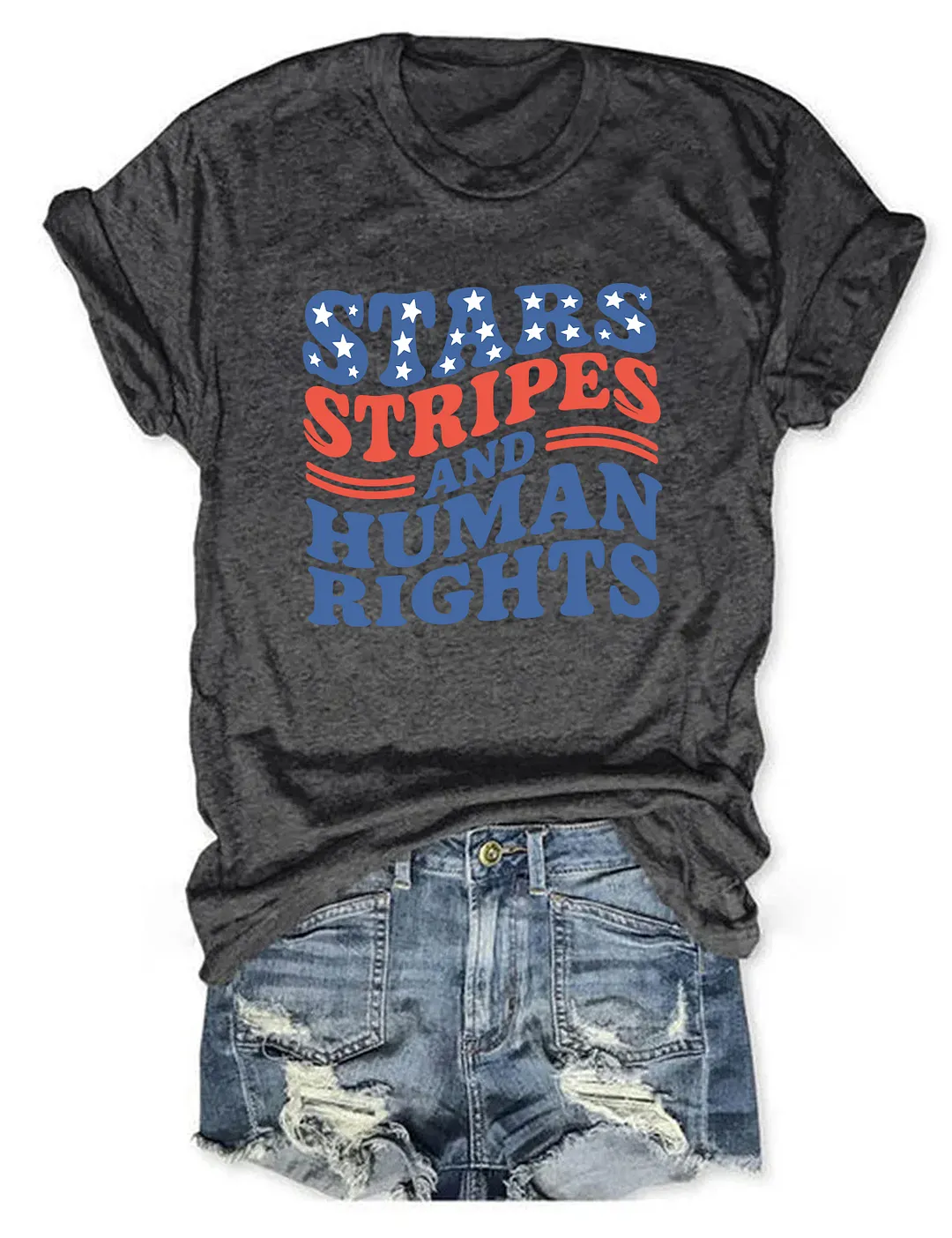 Stars Stripes And Human Rights T-shirt