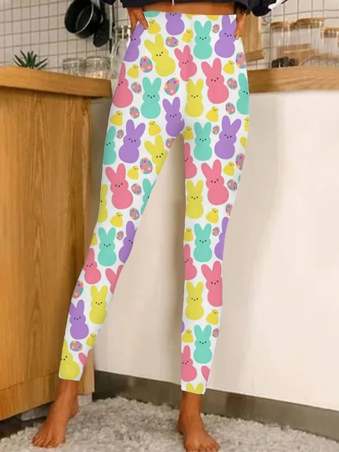 Easter Bunny Print Leggings