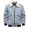 Men's Casual Fleece Denim Jacket