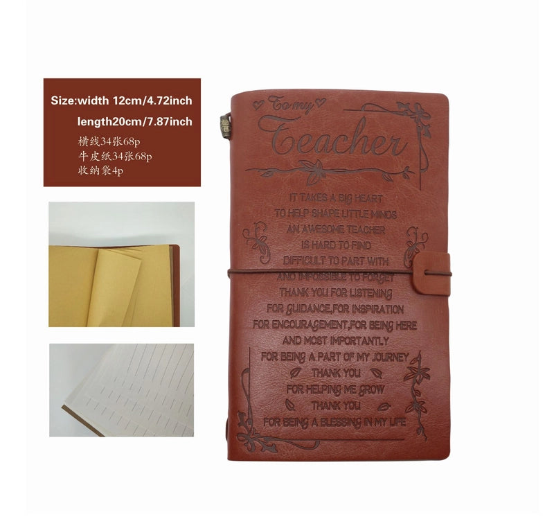 Creative Letter Imitation Leather Stationery Travel Journal Book Notebook