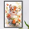 uk.everydayedeals (Limited Stock)Diamond Painting - Full Round - Happy Tiger(40*60cm)