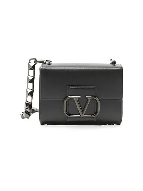 Valentino Garavani Stud Sign Leather Shoulder Bag
