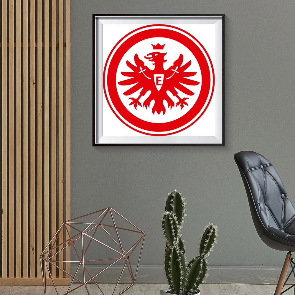 Diamond Painting - Full Round Drill - Eintracht Frankfurt Fu&szlig;ball AG(40*40cm)