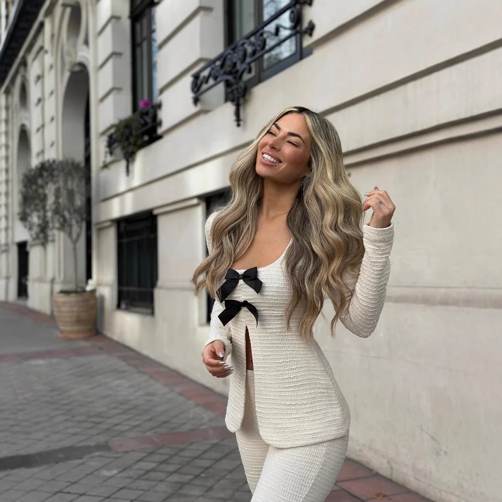 Nigikala Nigikala Women's Fashion Stylish Round Collar Trousers