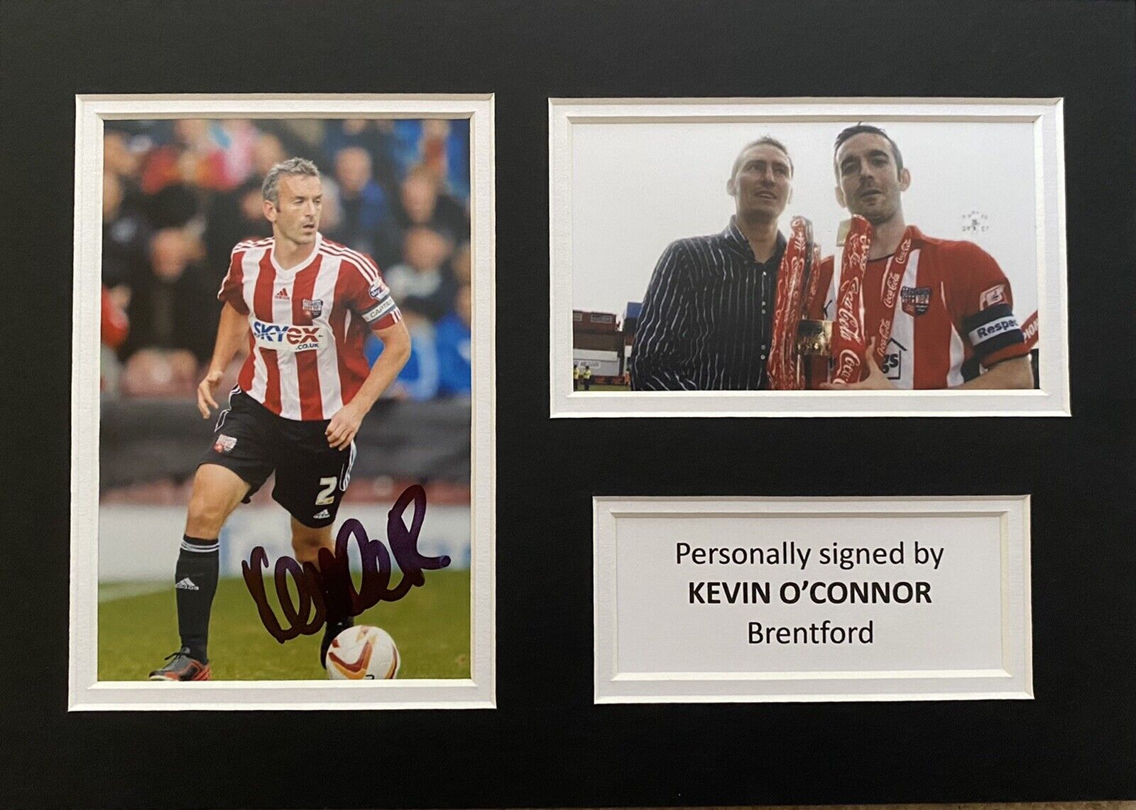 Kevin O’Connor Hand Signed Brentford Photo Poster painting In A4 Mount Display