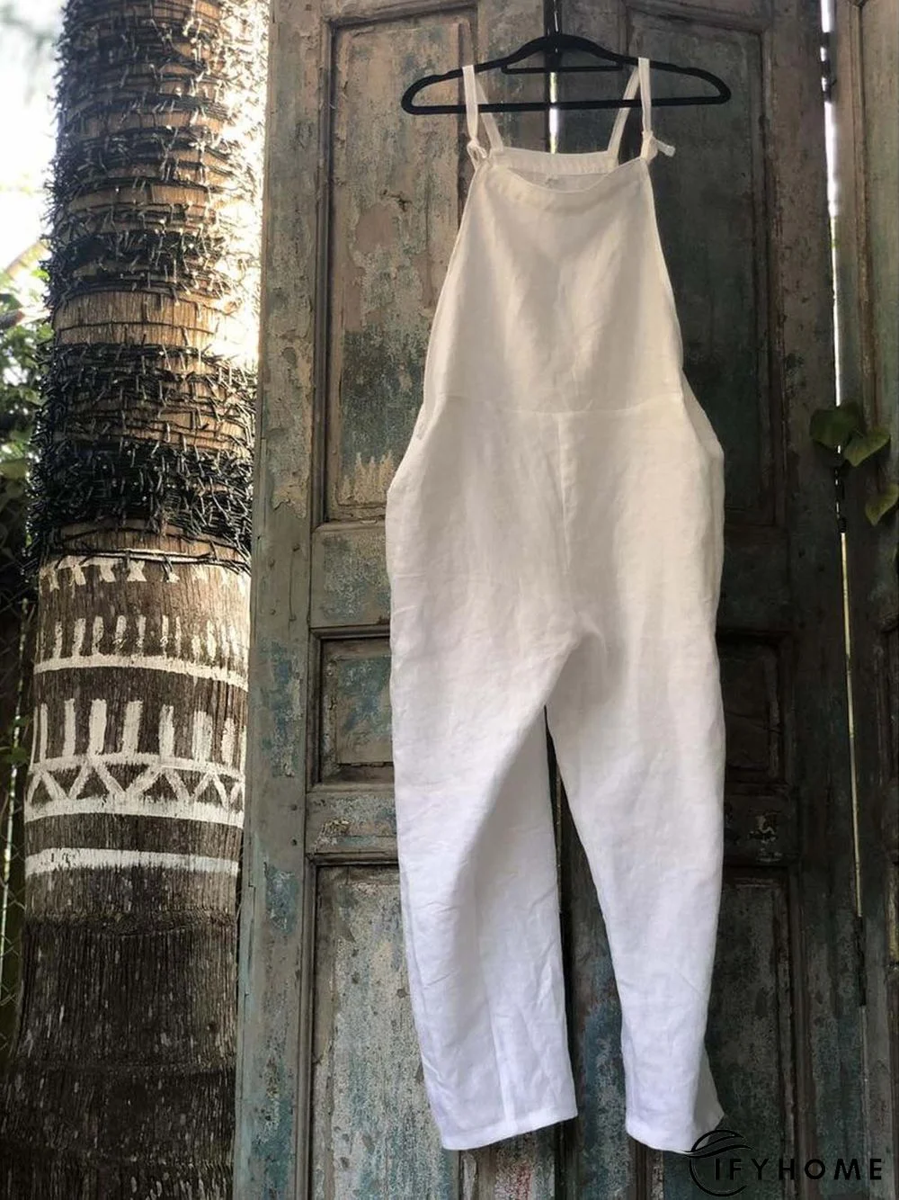 Sleeveless Shift Linen Jumpsuit & Romper | IFYHOME