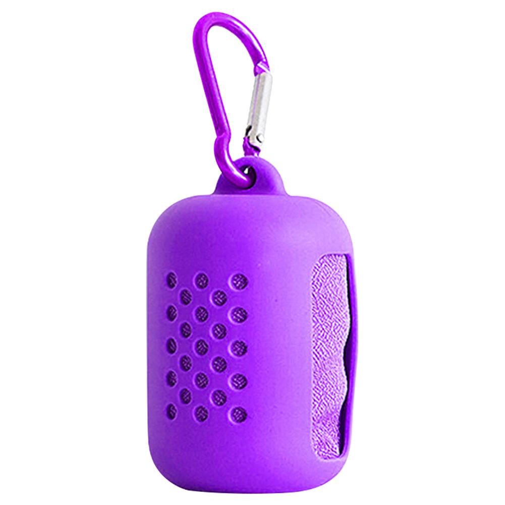 

Quick Dry Towel Silicone Towel Storage Case Towels Carry Box, Purple, 501 Original