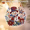 Anniversary Snowman DIY Diamond Painting Pendant Double Sided 25cm