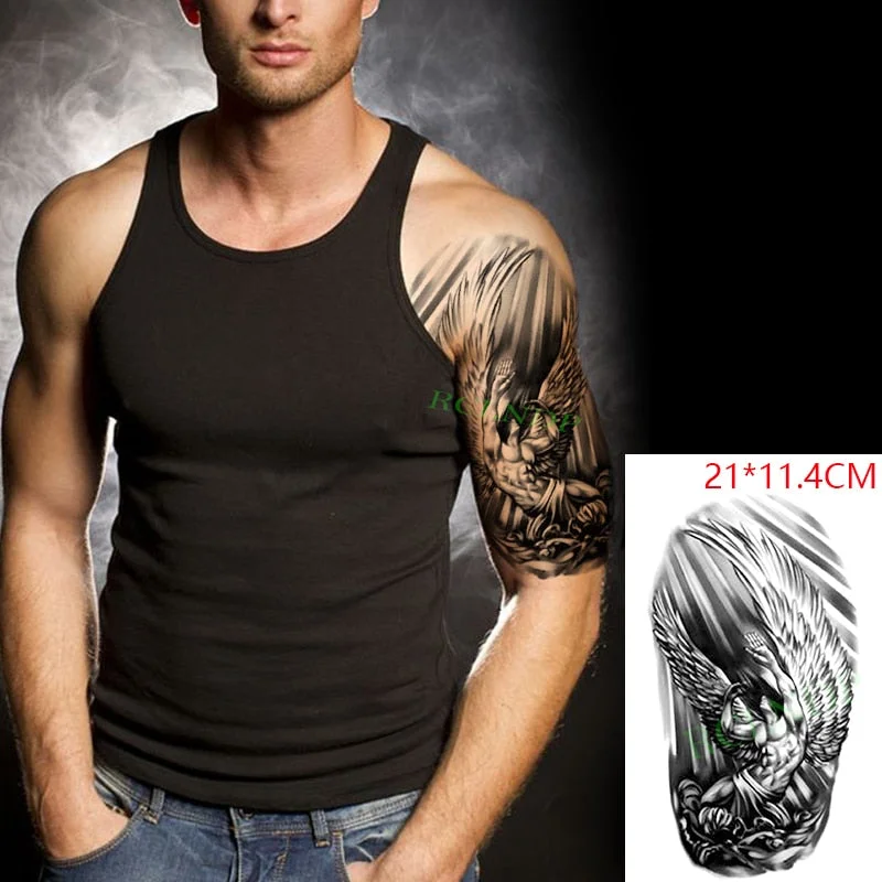 Waterproof Temporary Tattoo Sticker Arabic Letter Heart Love Pattern Personality Fake Tatoo Flash Tatto for Girl Women Men