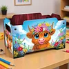5D DIY Diamond Painting Art Decorative Storage Box Wood Storage Clutch (Yak)