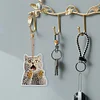 6pcs DIY Diamond Painting Cat Double-Sided Keychains