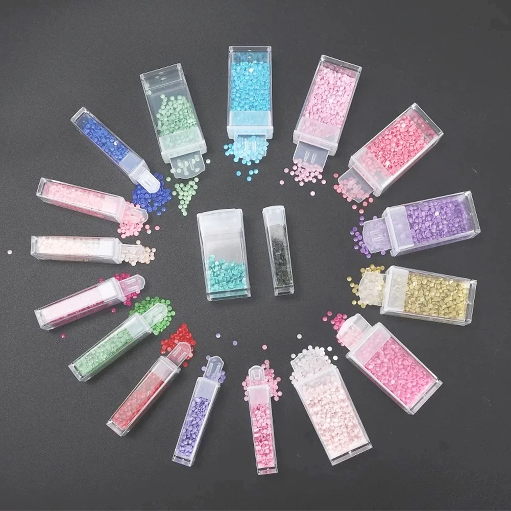 Diamond Painting Purple Butterfly Square Bottle Storage Containers 40 Bottles with Tools for Jewelry Bead