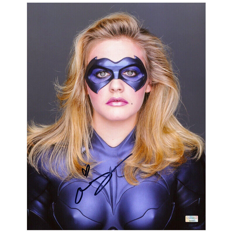 Alicia Silverstone Autographed 1997 Batman & Robin 11x14 Batgirl Studio Photo Poster painting