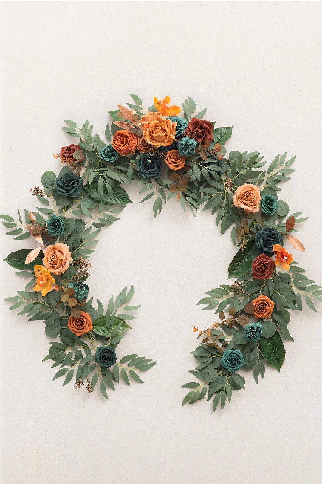 6ft Flower Garland in Dark Teal