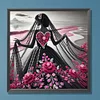 Elegante Dame - speziell geformte Diamond Painting - 30*30cm
