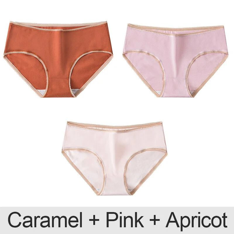 3PCS/Set Cotton Panties Patchwork Women Panties Sexy Lingerie Female Underwear Underpants Woman Panties Briefs Intimate Pantys
