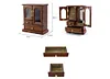 Vintage Solid Wood Jewelry Storage Box