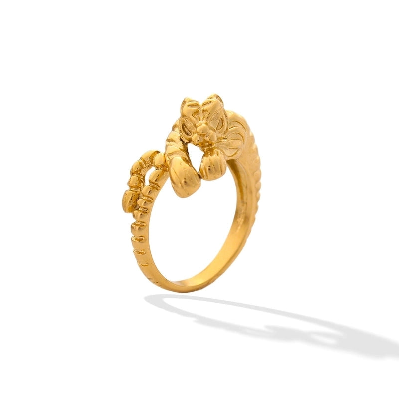 304 Stainless Steel 18K Gold Plated Casual Modern Style Plating Geometric Open Rings