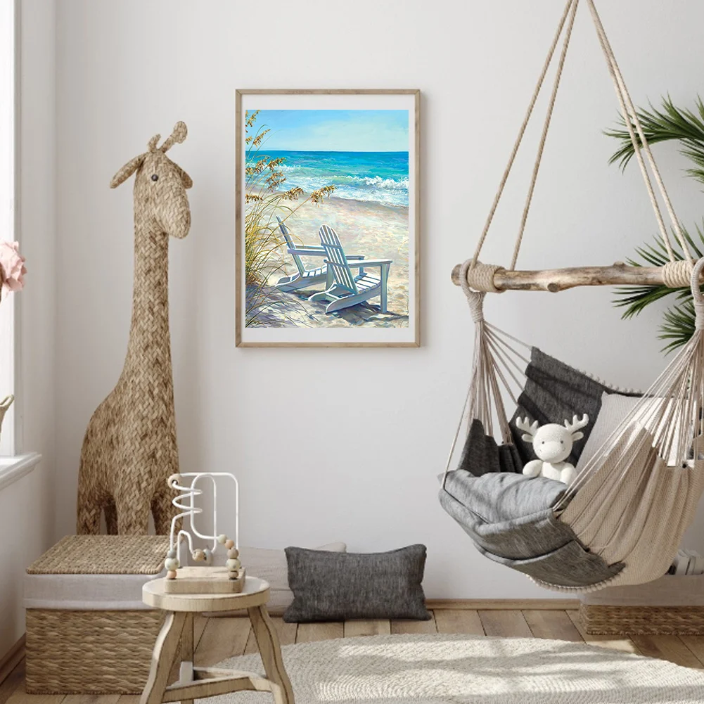 Diamond Painting - Full Round Drill - Beach Lounge Chair(30*40cm)