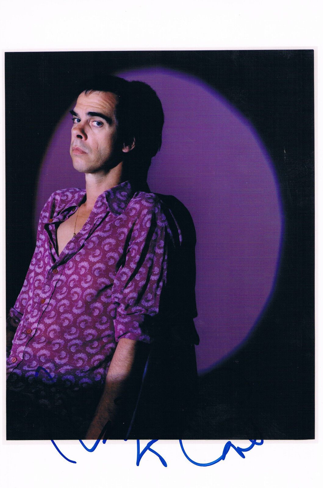 Nick Cave 1957- genuine autograph IN PERSON signed 7.5x10.5