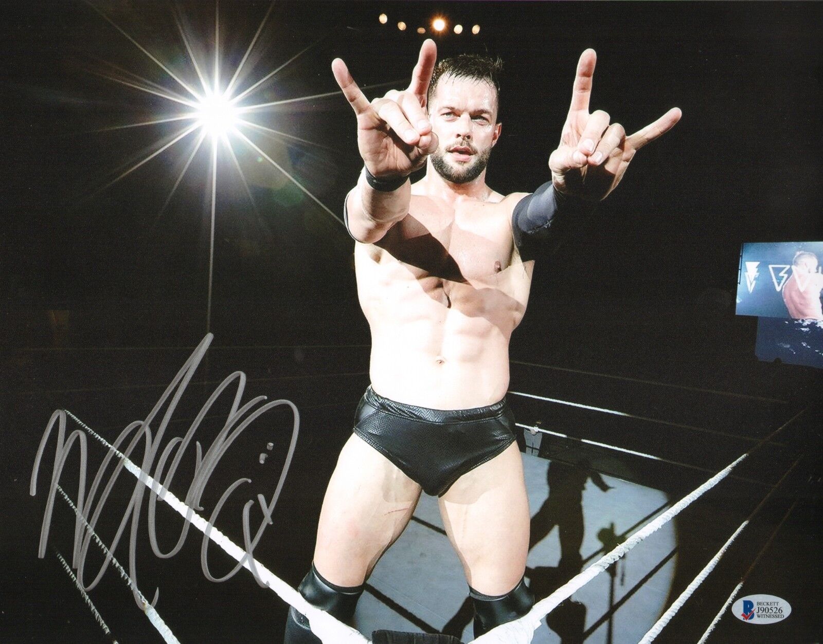 Finn Balor Signed 11x14 Photo Poster painting BAS Beckett COA Bullet Club WWE NXT Picture Auto 1