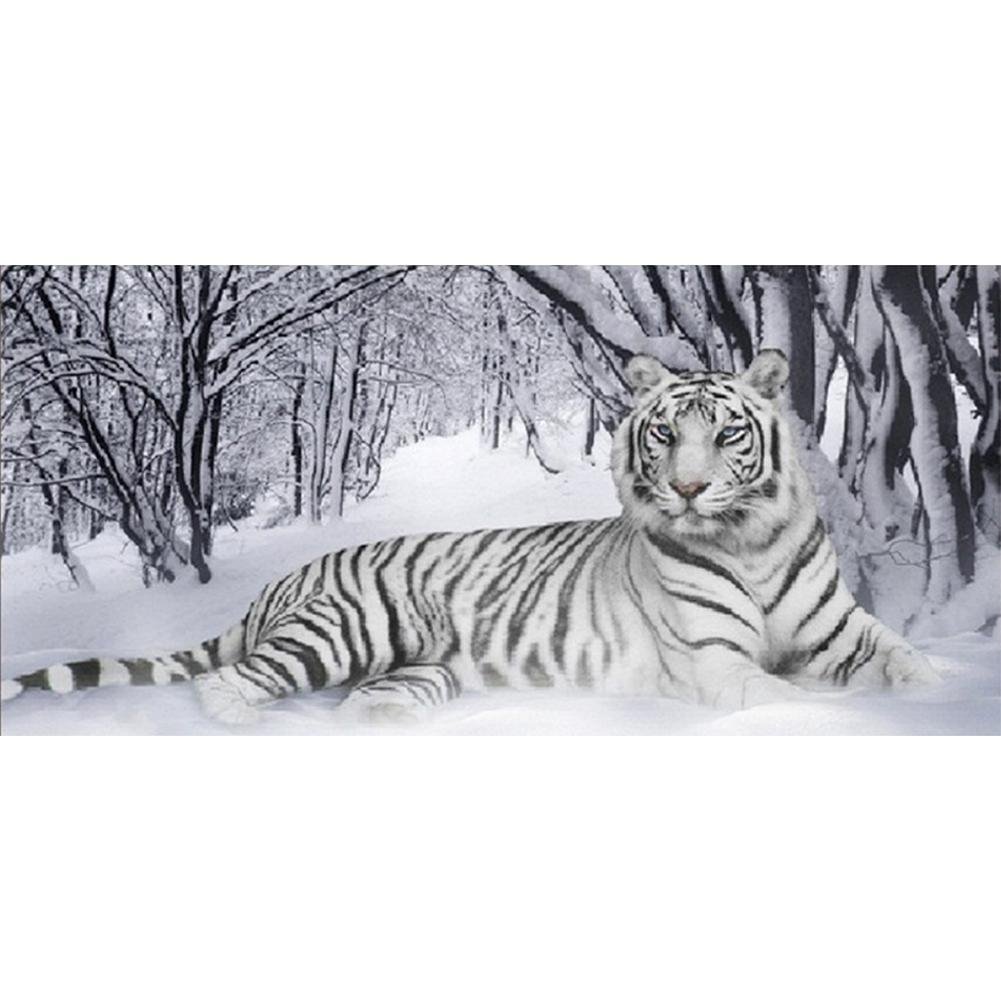Full Round Diamond Painting Tiger （90*45cm）