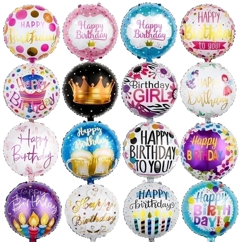 50 Pieces Birthday Letter Aluminum Film Party Balloons 1 Piece