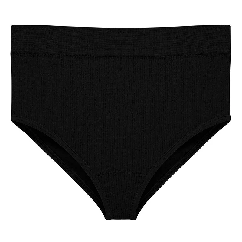 Billionm Women Traceless Hip Lift Abdomen Briefs Anti-Exhaust Solid Mid Waist Knickers Intimate Breathable Simple Fashion Underpants