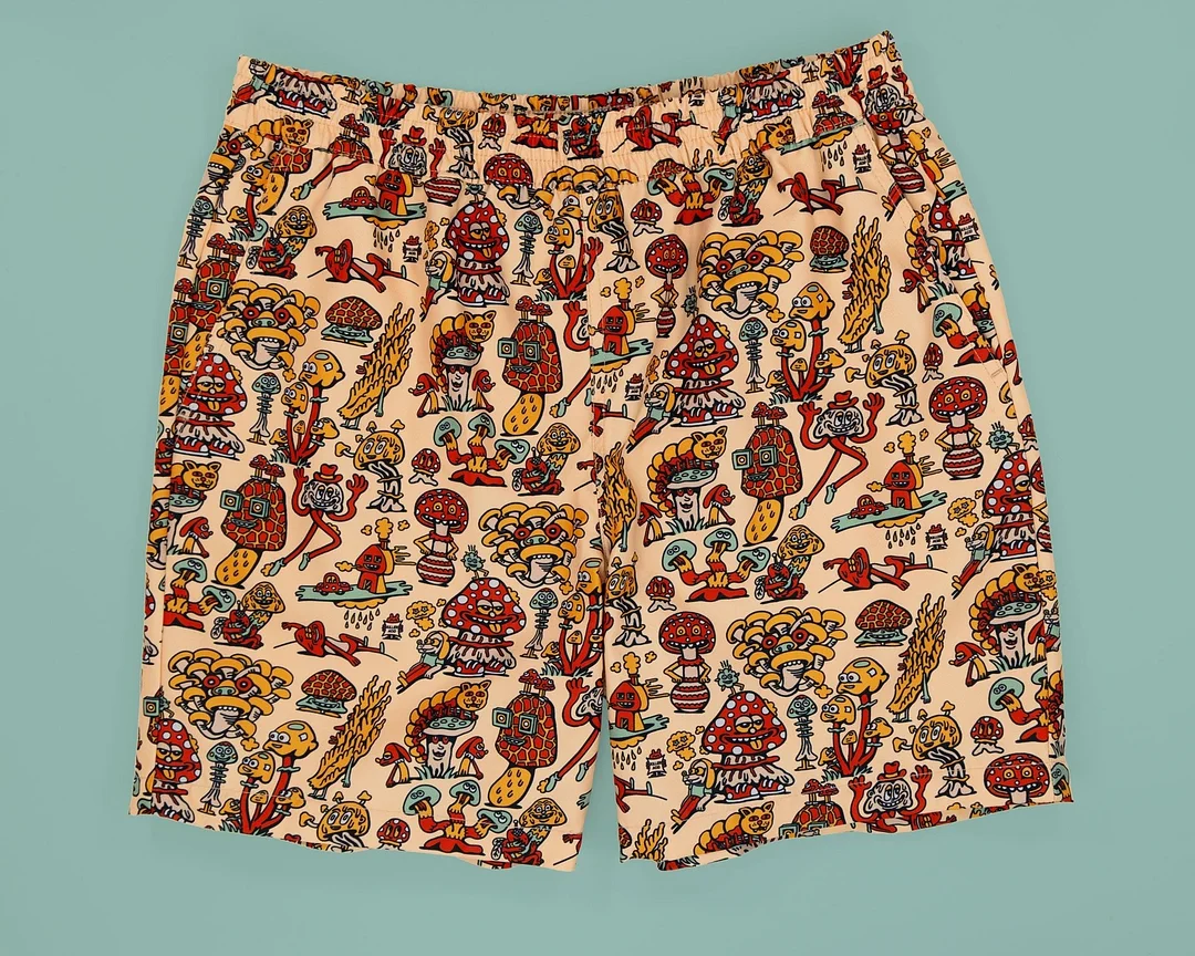 Mushroom Friends Shorts