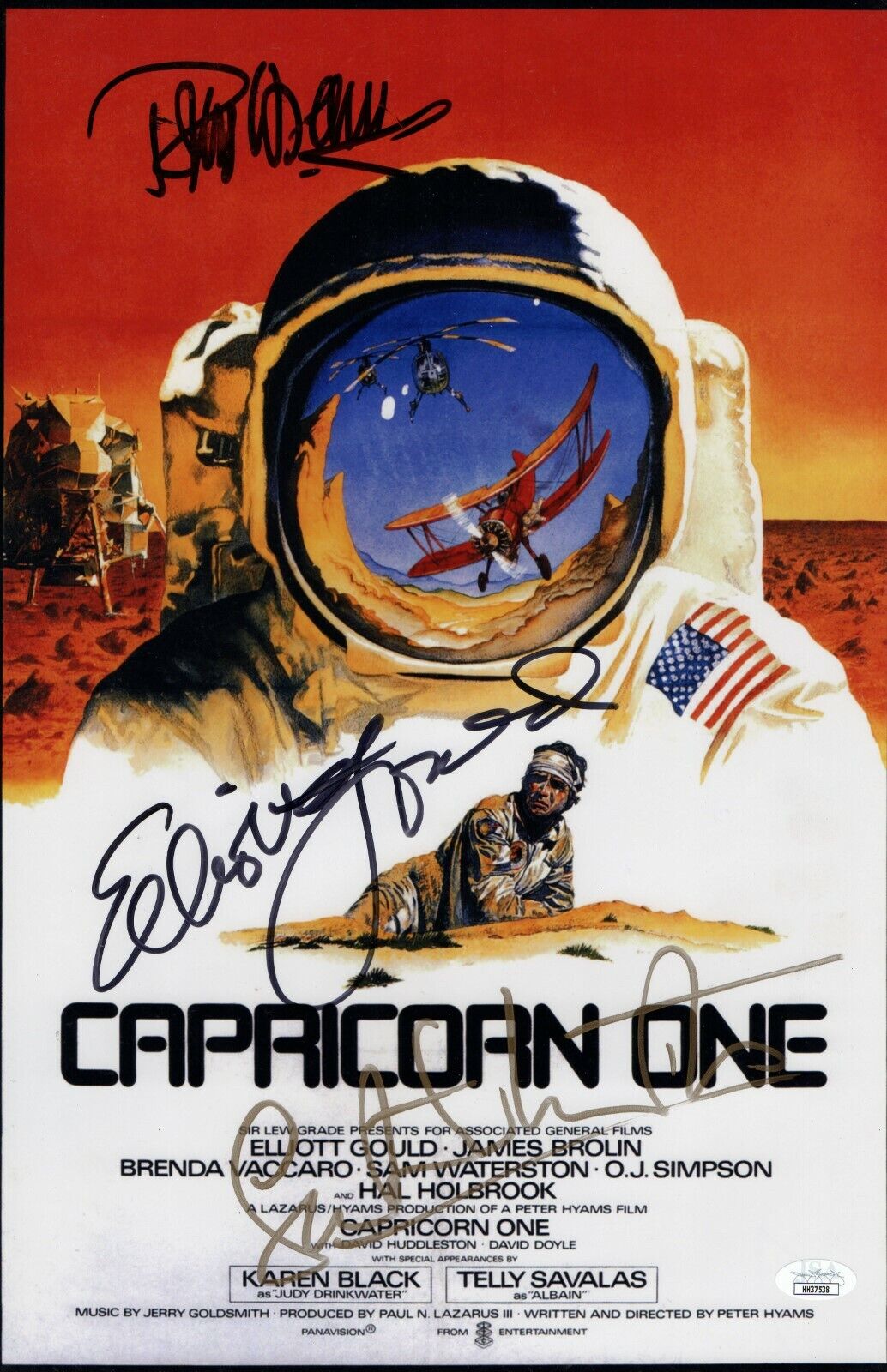 Capricorn One Signed Autographed 11X17 Photo Poster painting Gould Hyams Waterston JSA HH37538