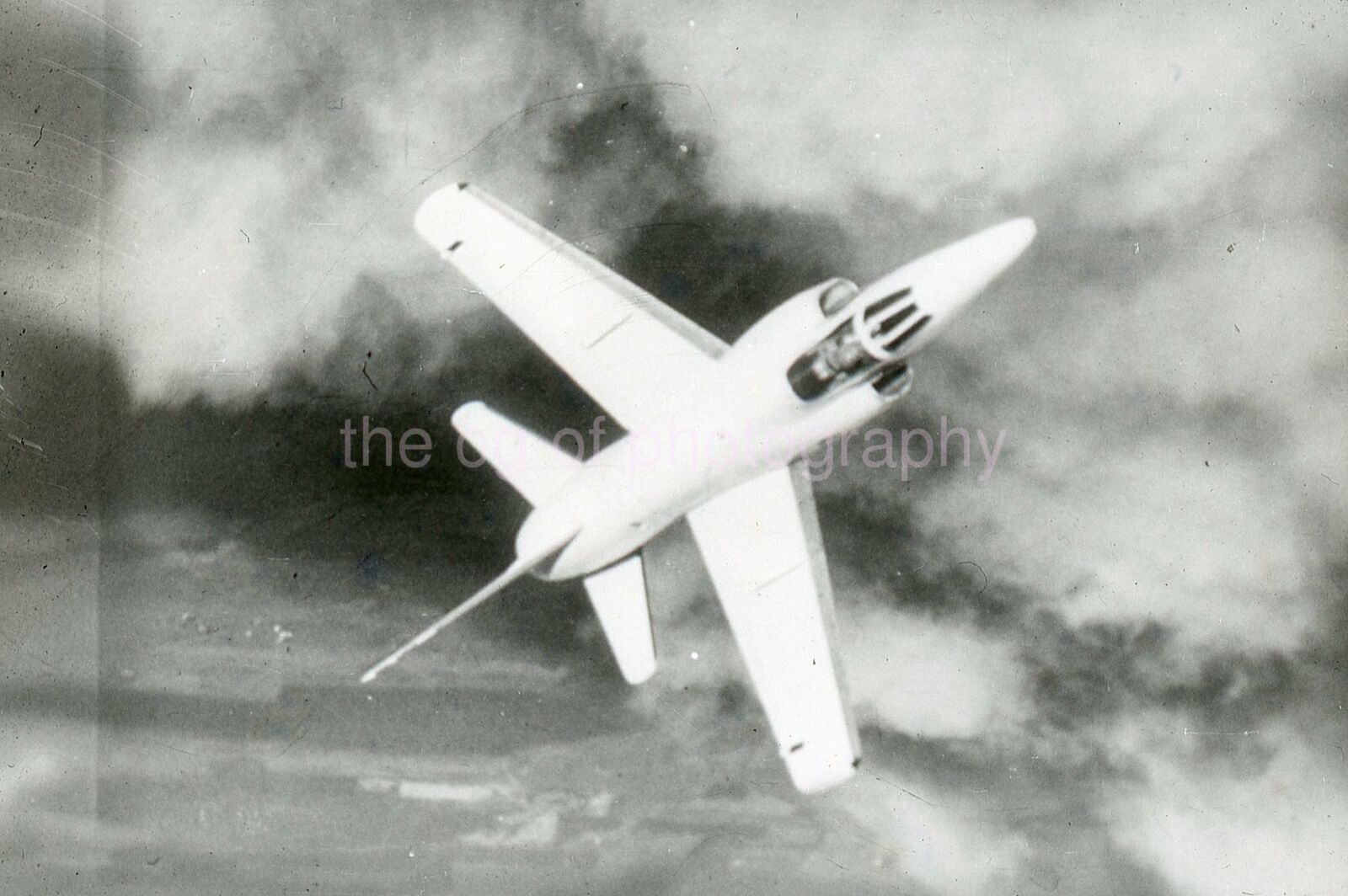 F11F-1 Tiger 35mm FOUND b + w SLIDE Original MILITARY AVIATION Photo Poster painting 14 T 5 R