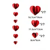 10PCS Heart 3D Mirror Paper 200cm Shopping Mall Wedding Birthday Party Decor