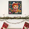 Diamond Painting -DIY Round Drill Christmas Kitten(40x40cm)